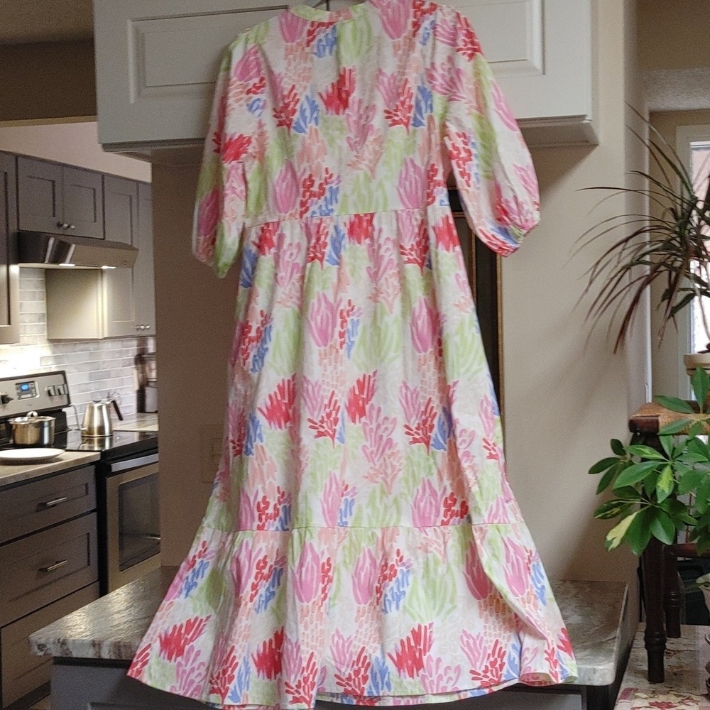 Mary Square Riley Dress Coral Cove White Size XS - Picture 3 of 7
